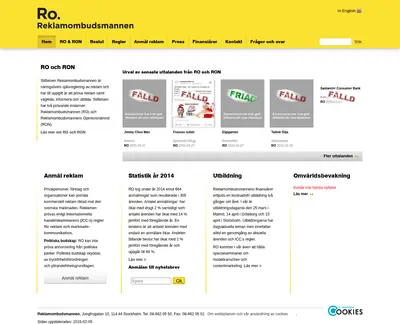 reklamombudsmannen.org startsida 2015