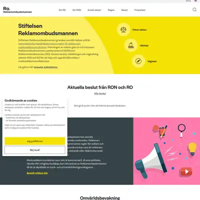 reklamombudsmannen.org startsida 2026