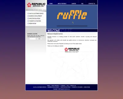 REPUBLIC SERVICE startsida 2007