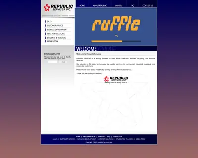 REPUBLIC SERVICE startsida 2008