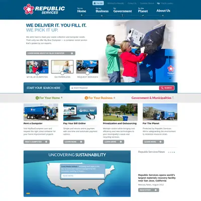 REPUBLIC SERVICE startsida 2013