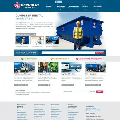 REPUBLIC SERVICE startsida 2014