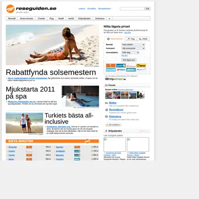 Resguide startsida 2011