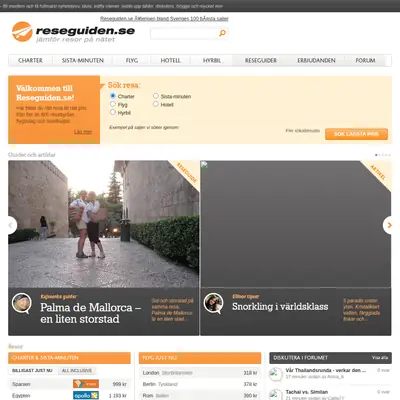 Resguide startsida 2012