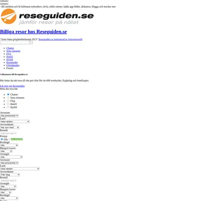 Resguide startsida 2014