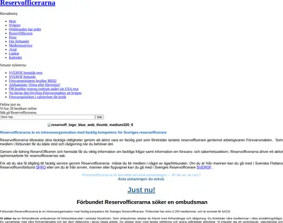 ReservOfficeren startsida 2010