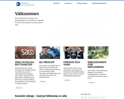 ReservOfficeren startsida 2013