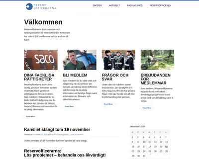 ReservOfficeren startsida 2015