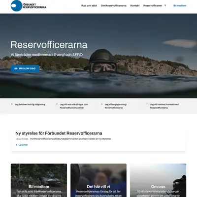 ReservOfficeren startsida 2024