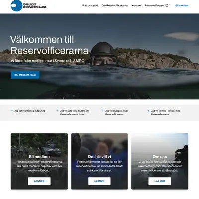ReservOfficeren startsida 2025