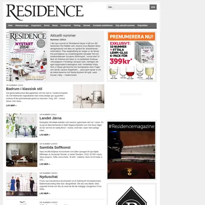 www.residencemagazine.se startsida 2014