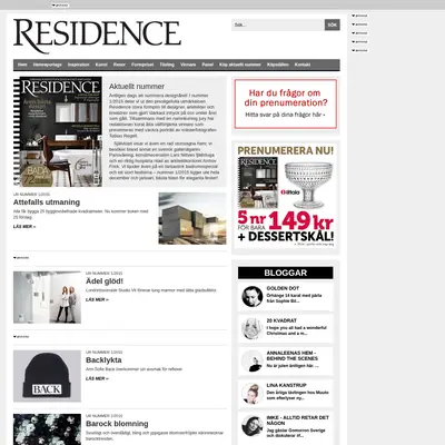 www.residencemagazine.se startsida 2015