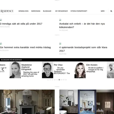 www.residencemagazine.se startsida 2017