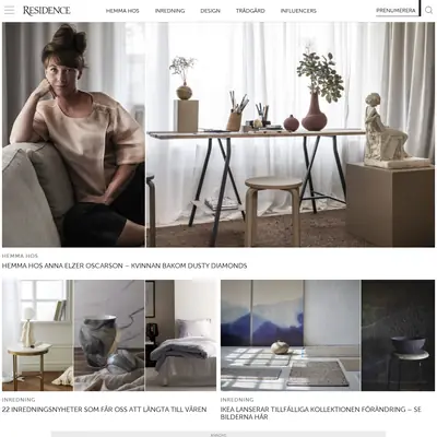 www.residencemagazine.se startsida 2021