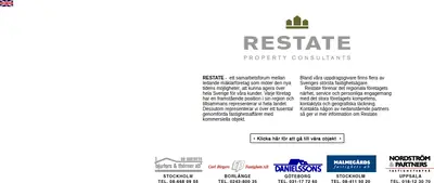 Restate Nyheter & Press startsida 2006