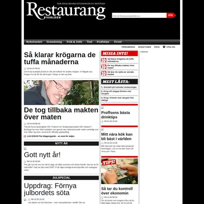 Restaurangvärlden startsida 2010