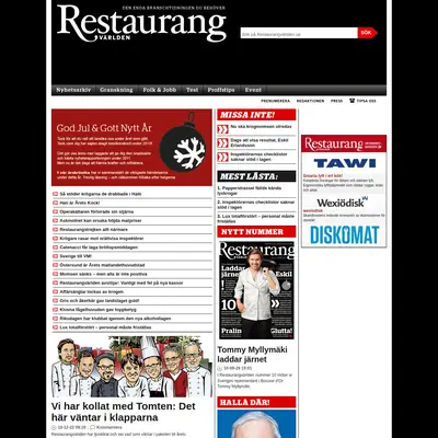 Restaurangvärlden startsida 2011