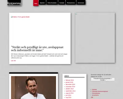 Restaurangvärlden startsida 2015