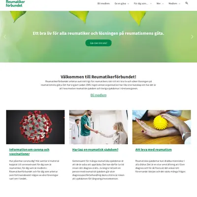REUMATIKERVÄRLDEN startsida 2022