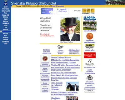 Ridsport startsida 2000