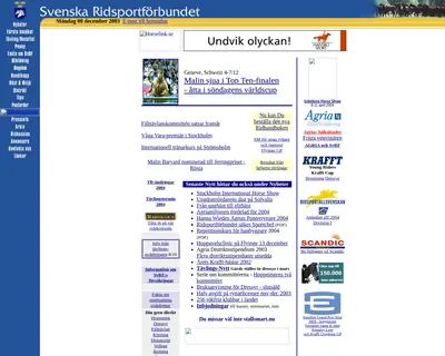Ridsport startsida 2004