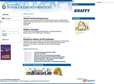 Ridsport startsida 2005