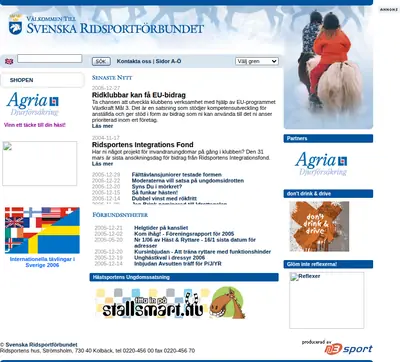 Ridsport startsida 2006