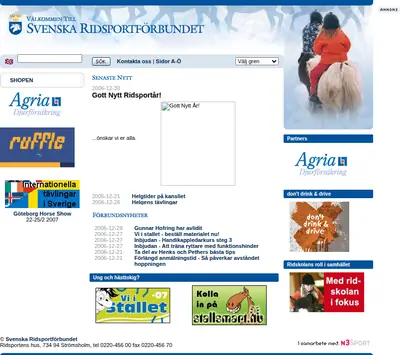 Ridsport startsida 2007