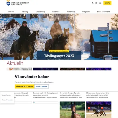 Ridsport startsida 2023