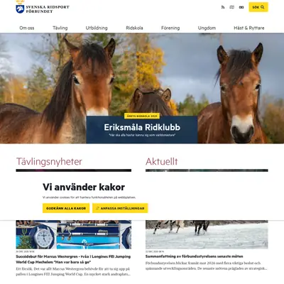 Ridsport startsida 2026