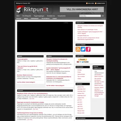 Riktpunkt startsida 2011