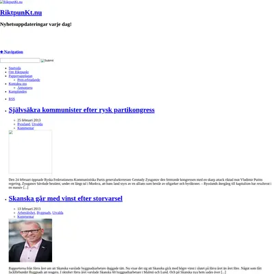 Riktpunkt startsida 2013