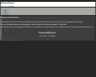 www.risenstiftelsen.se startsida 2016