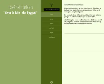 www.risenstiftelsen.se startsida 2020