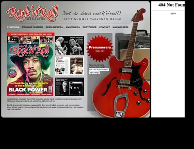 www.rocknrollmagazine.se startsida 2012