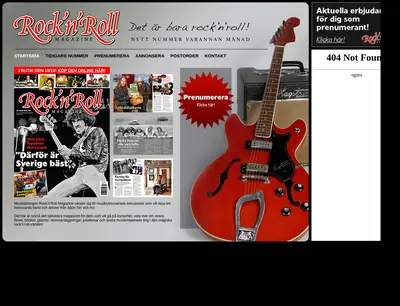 www.rocknrollmagazine.se startsida 2016