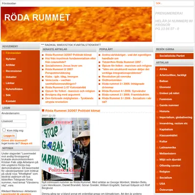Röda Rummet startsida 2008