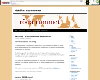 Röda Rummet startsida 2013