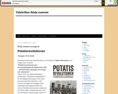 Röda Rummet startsida 2017