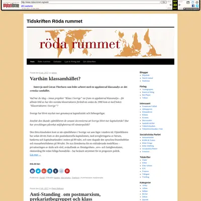 Röda Rummet startsida 2018
