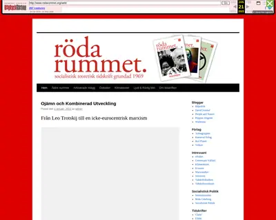 Röda Rummet startsida 2022