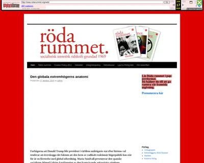 Röda Rummet startsida 2025