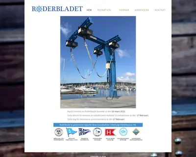 Roderbladet startsida 2022