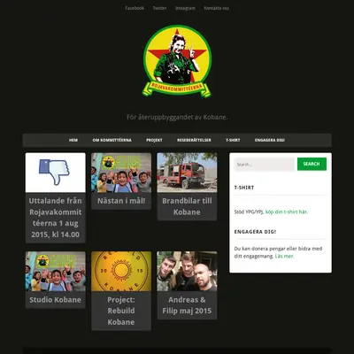 rojavakommitteerna.com startsida 2015