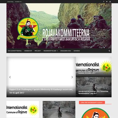 rojavakommitteerna.com startsida 2019