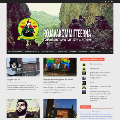 rojavakommitteerna.com startsida 2023