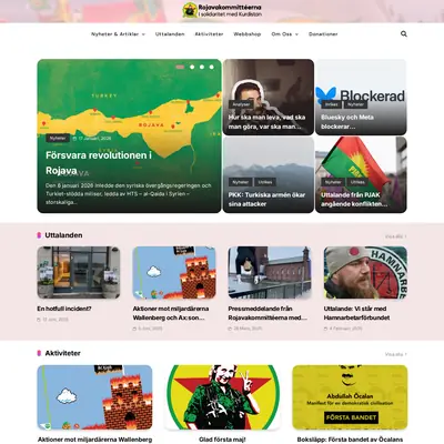 rojavakommitteerna.com startsida 2026