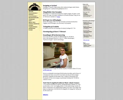 Radio Roseniuskyrkan startsida 2006