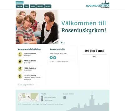Radio Roseniuskyrkan startsida 2014