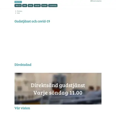 Radio Roseniuskyrkan startsida 2021